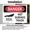 Signmission Hot Surface Sign, 5 in H x 7 in W, Vinyl Decal, Hot Surface Do Not Touch OS-2PACK-DS-D-57-L-1363 - alternate 5